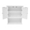 Flash Furniture Dune Farmhouse Wall Mounted Bathroom Medicine Cabinet Storage Organizer w/2 Magnetic Closure Doors FS-BATH-7-WH-GG - alternate 10